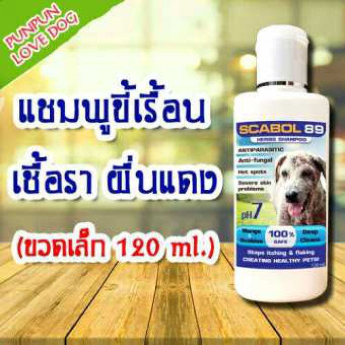 แชมพูยา 89 รักษาขี้เรื้อน เชื้อรา ยีตส์ ตุ่มคัน ผื่นแดง กำจัดปริสิต ไรขี้เรื้อน ผิวหนังอักเสบ ขนาด 120 ml.