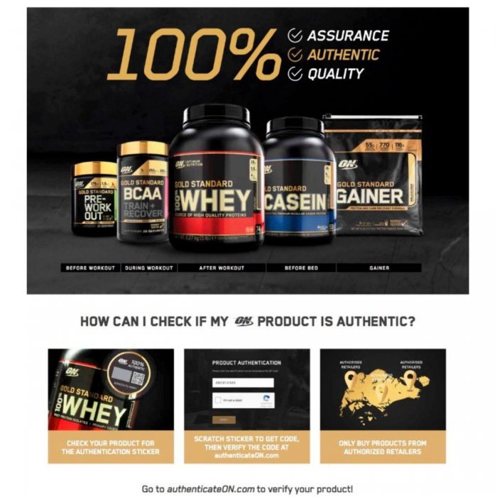 Optimum Nutrition Whey Protein Gold Standard 5LB - เวย์โปรตีน เพิ่มกล้ามเนื้อ ลดไขมัน