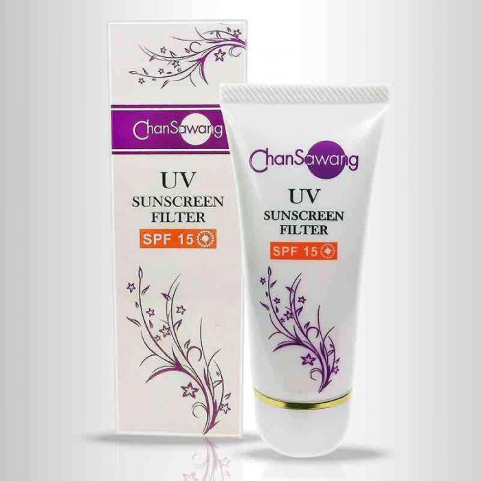 จันทร์สว่าง Chansawang ครีมกันแดด SPF 15 ครีมกันแดด SPF 15 (Natural UV Filter SPF 15) จันทร์สว่าง ส่งฟรี เก็บเงินปลายทาง