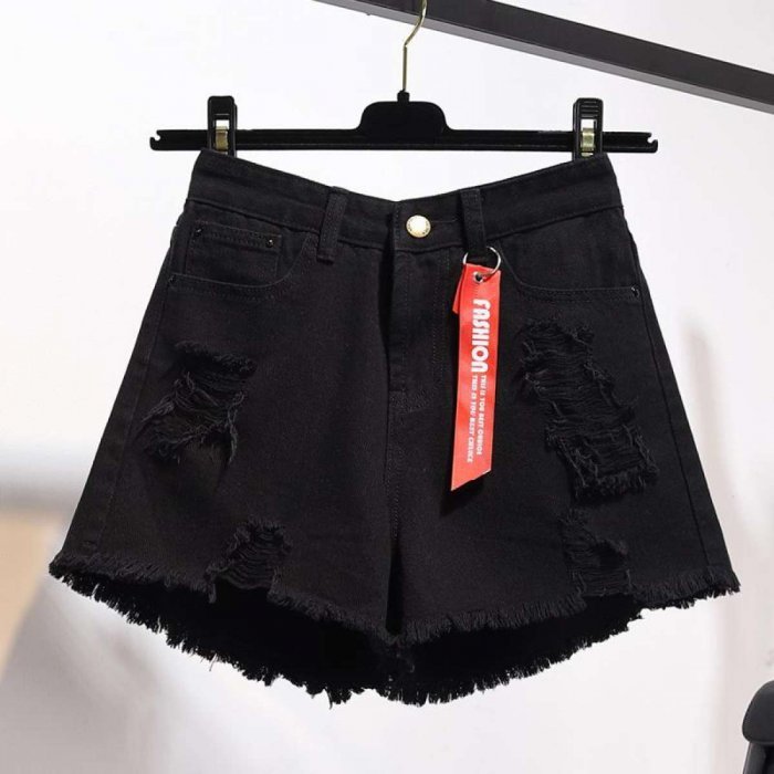*SECEN* Short Jean - กางเกงยีนส์ขาสั้น แต่งขาดปลายรุ่ย มีไซส์ใหญ่ มีเก็บเงินปลายทาง ส่งด่วน kerry (รุ่น​ J-003) -Shirt-