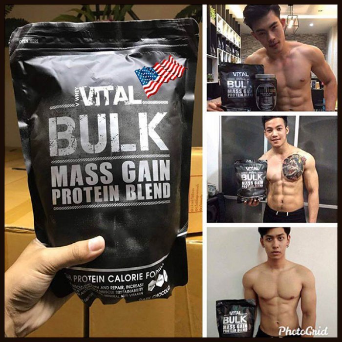 Modernmax(แท้ USA) เวย์โปรตีน Vital-Bulk ปริมาณ680กรัม ทานได้17วัน สูตรเพิ่มมวลกล้าม ส่งฟรี