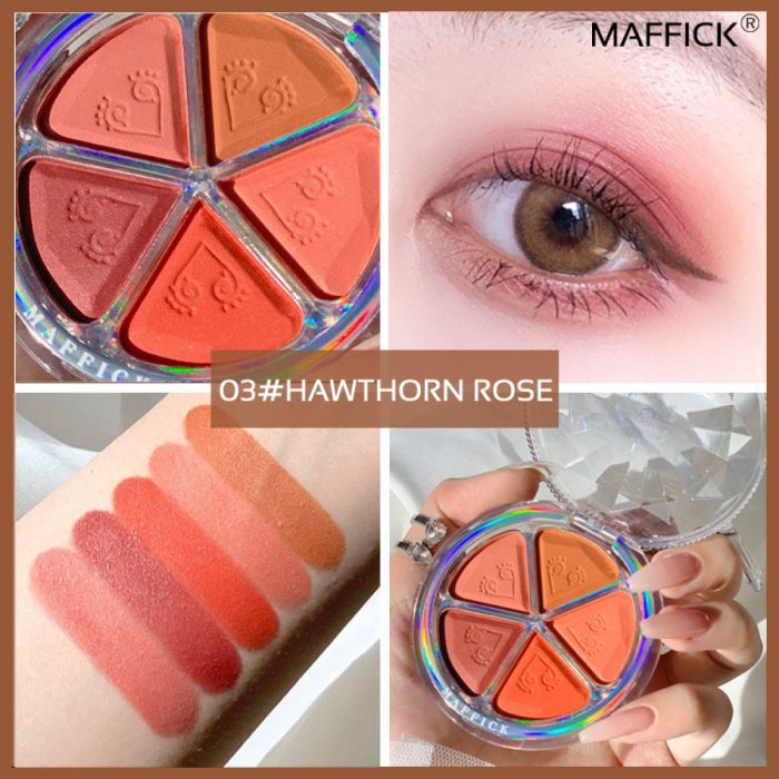 เหมาะสำหรับมือใหม่~ MAFFICK 3 แบบ 5 สี อายแชโดว์ ตอบโจทย์ทุกโอกาสในชีวิตประจำวัน กันน้ำ กันเหงื่อ(สีอายแชโดว์ พาเลททาตา พาเรทอายแชโดว์ พาเลทแต่งตา นีคารา พาเลทเครื่องสำอาง พาเรททาตา พาเลทอายแชโดว์）EYE